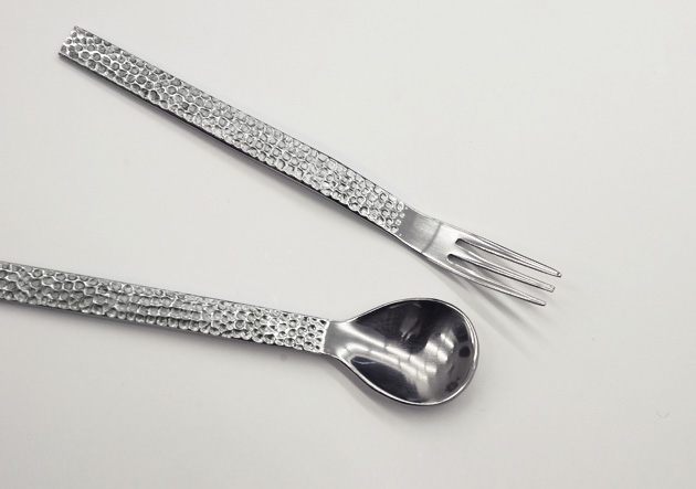 tavola hammered spoon, fork