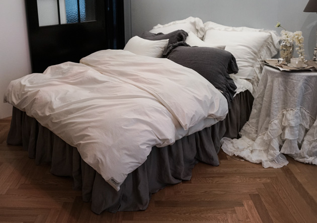 basic bed skirt_cotton